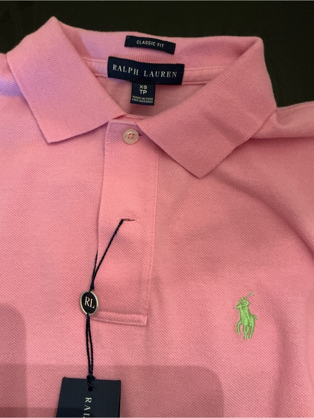 NWT SZ XS. Ralph Lauren women’s Cotton Pink Polo Shirt - Picture 2 of 4